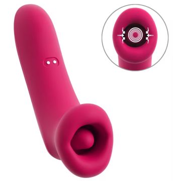 You2Toys Saugende Mund Vibrator mit Zunge Oral Fun - Rosa