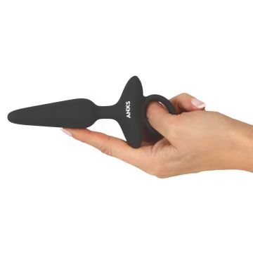 Flexible und Vibrating Buttplug Schwarz - Anos