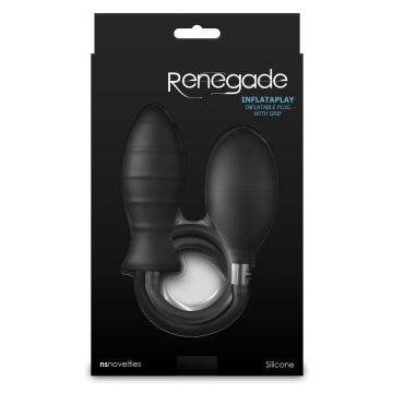 Aufblasbarer Buttplug Inflataplay - Schwarz