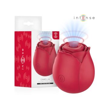 Intense Luftdruck Klitoris Vibrator Camellia Rose - Bordeaux