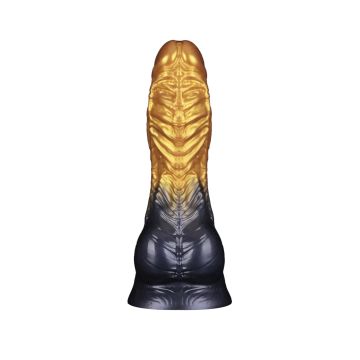 Dual Density Aufblasbarer Dildo 20 cm - Gold/Schwarz
