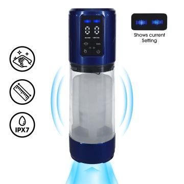 UltraLift Automatische Wasserdichte Masturbator Penispumpe - Blau