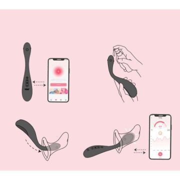 HoneyPlayBox Puff Kegeltrainer mit App Steuerung - Rot
