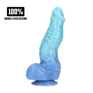 Monster Dildo Tiefsee Hydra - Blau
