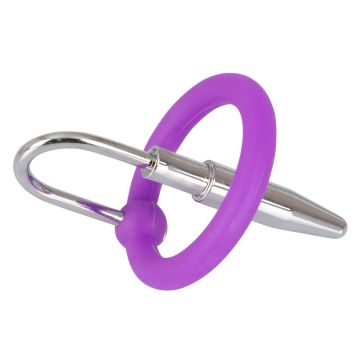 Dehnbarer Eichelring mit Dildo