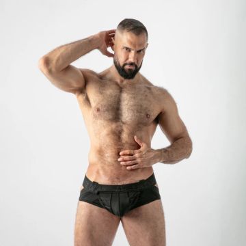 Locker Gear Open Access Jock Brief - Schwarz