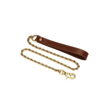 Lederhalsband mit Leine - Liebe Seele