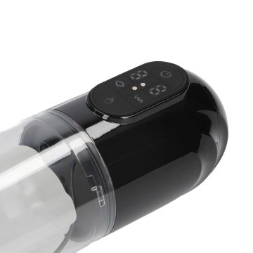TechnoThrust Automatische Penispumpe mit Masturbator - Schwarz
