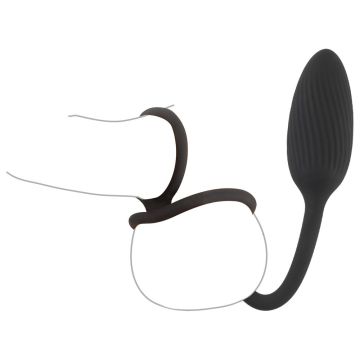 Rebel Cock- und Ballring mit RC Buttplug