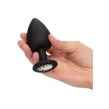 Silikon Buttplug Set mit Silbernem Stein