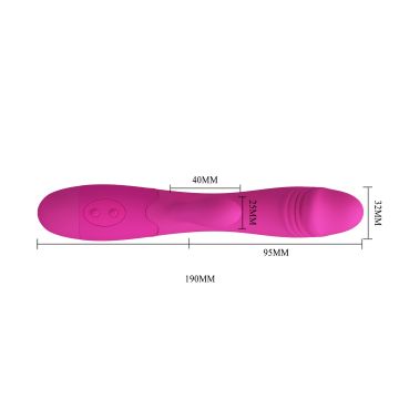 Rabbit Vibrator Slappy - Fuchsia