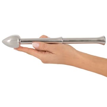 Vibrierender Prostata-Stimulator - Metall-Milchstab
