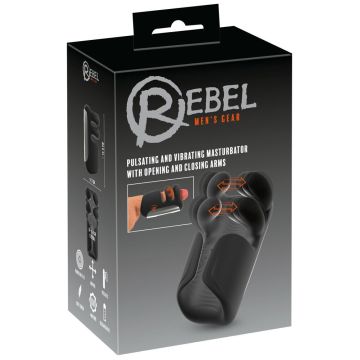 Rebel – Pulsierende und Vibrerende Masturbator mit Knetschemassage
