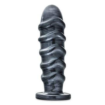 Analplug mit Rillen Jet Annihilator Carbon