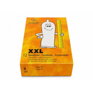 Amor XXL Condooms - 12 Stuks - Houdbaarheid tm 10 2026