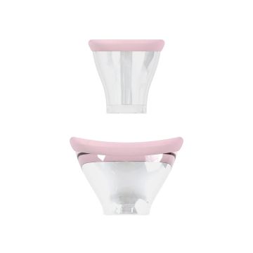 Wiederaufladbare Brust- und Vulvapumpe Rosa - Sensual