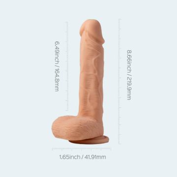 Stoßender Realistischer Vibrator HoneyPlayBox Kenzo - 22 cm