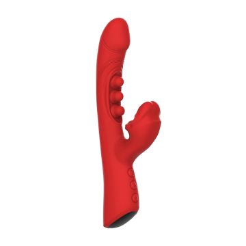 Klopfender Mund-Vibrator mit App IY - Trixy - Triple - Rot