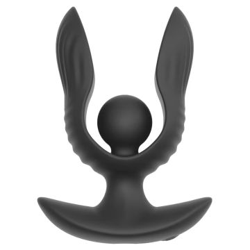 RC Aufblasbarer und Vibrations-Buttplug Schwarz - Anos