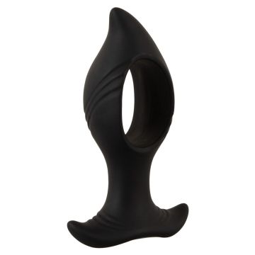Anos - Vibrierender Buttplug mit Loch - Schwarz