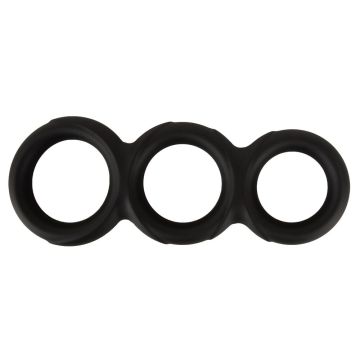 Triple Cock Ring - Schwarz