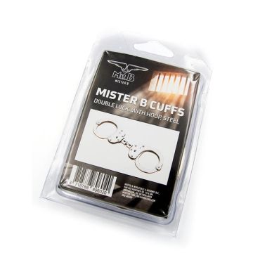 Handschellen mit Doppelschloss Stahl - Mister B