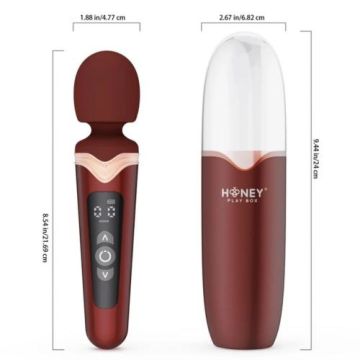 HoneyPlayBox Heizender Wandvibrator Stormi - Rot