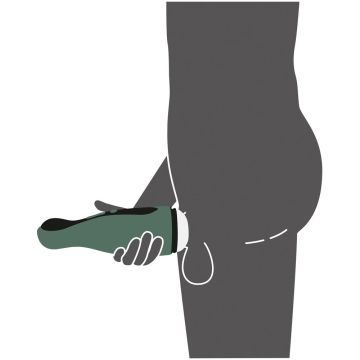 Masturbator mit 2 Funktionen - Grün