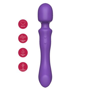 Doppelseitiger Wand Vibrator - Lila