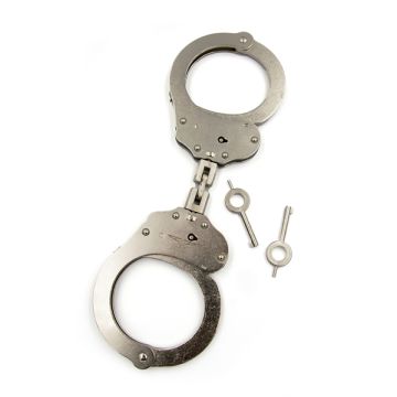 Handschellen mit Doppelschloss Stahl - Mister B