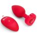 Vibrierender Buttplug Heart - Rot