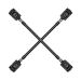 Hog Tie Cross Bar mit Fesseln - Schwarz