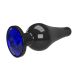 Schmuck-Buttplug mit Schmuckstein - Blau Schmuck-Buttplug mit Schmuckstein - Blau
