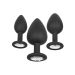 Silikon Buttplug Set mit Silberstein