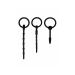Urethral Sounding Plug Set - Schwarz