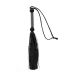 Schwarze Silikonpeitsche mit Armband