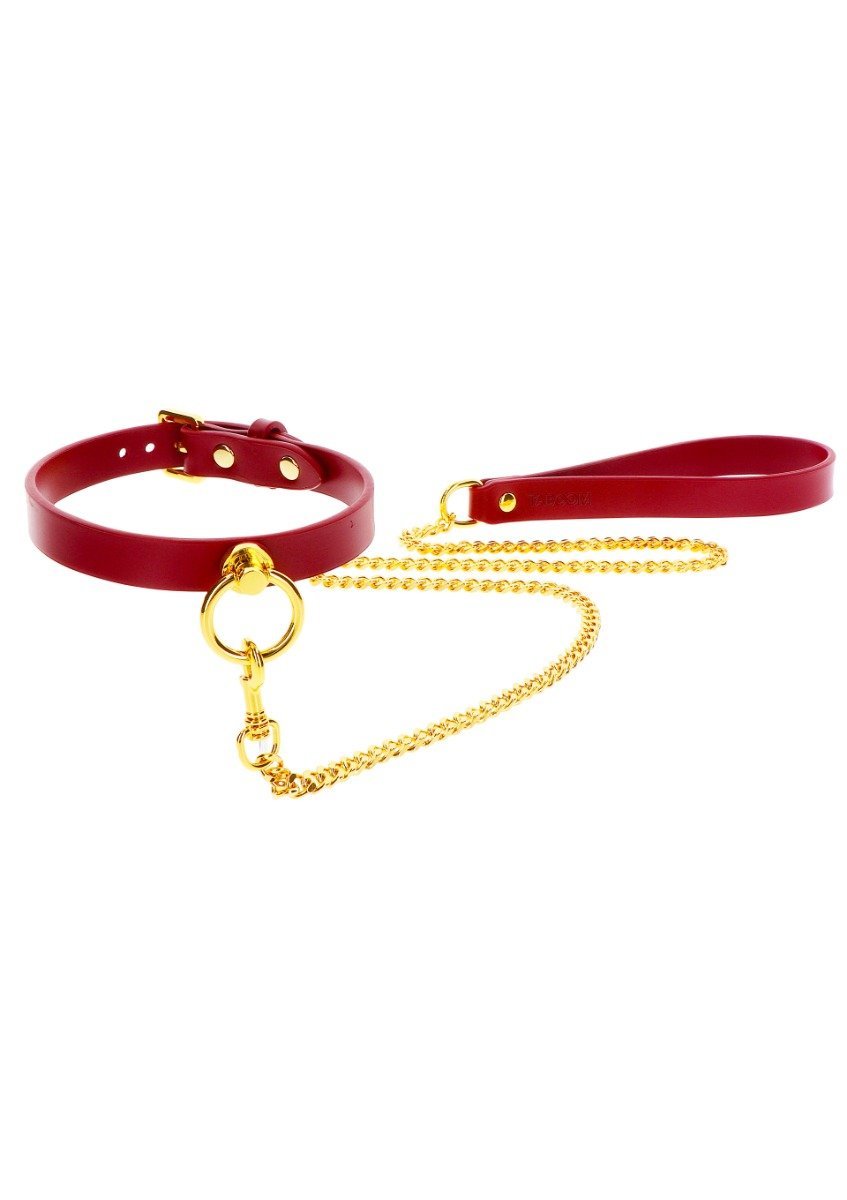 Halsband mit Kette Taboom - Rot
