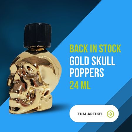 Gold Skull Poppers - 24 ml